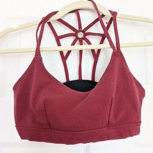 Red Sports Bra - Cool Strappy Back